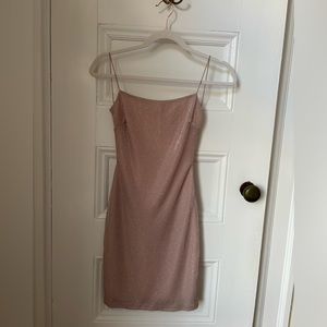 Windsor. Pink mini sparkly dress. Size S.